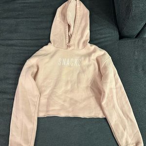 Cropped Pink Hoodie